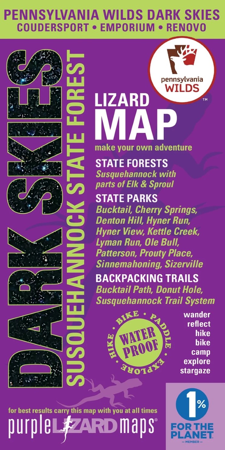 Dark Skies / Susquehannock Pennsylvania State Forest Lizard Map