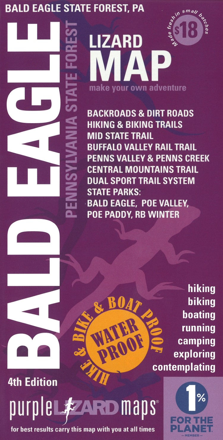 Bald Eagle State Forest, Pennsylvania Lizard Map