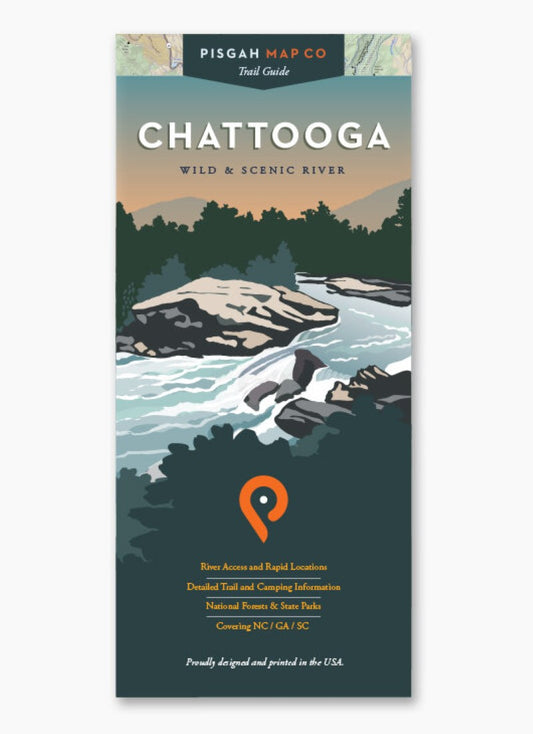 Chattooga Wild & Scenic River Map - SC/GA/NC