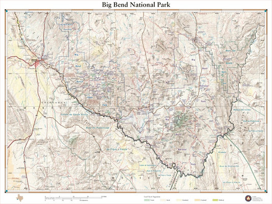 Big Bend National Park, Texas Recreation Map