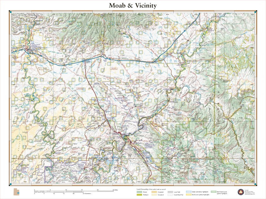 Moab, Utah Recreation Map