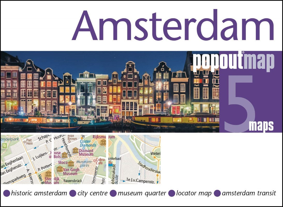 Amsterdam : popoutmap : 5 maps