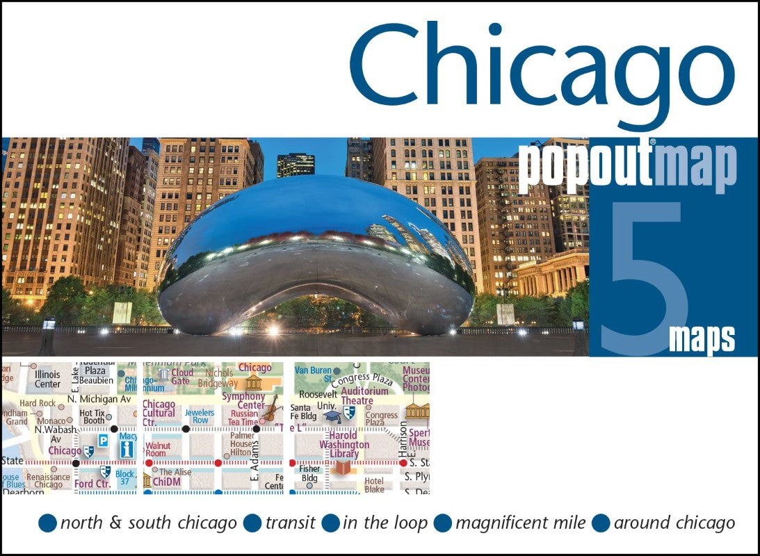 Chicago, Illinois, PopOut Map