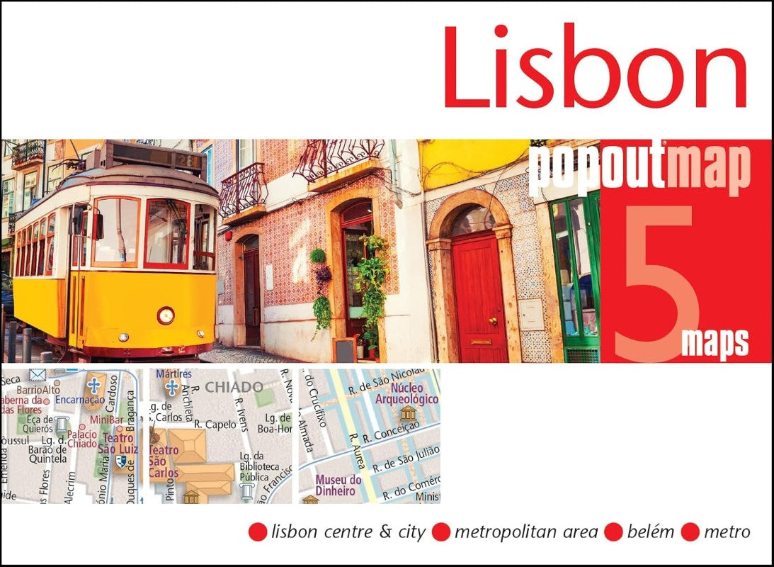 Lisbon : popoutmap : 5 maps