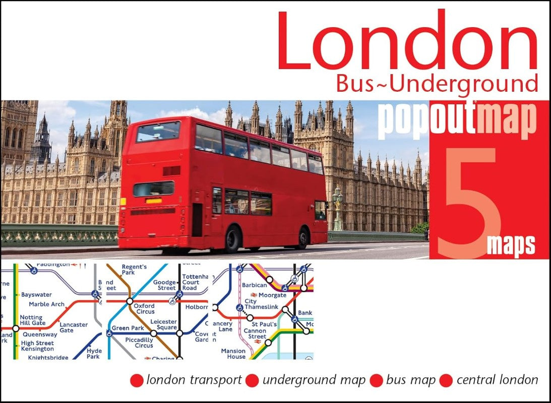 London Bus and Underground Popout Map