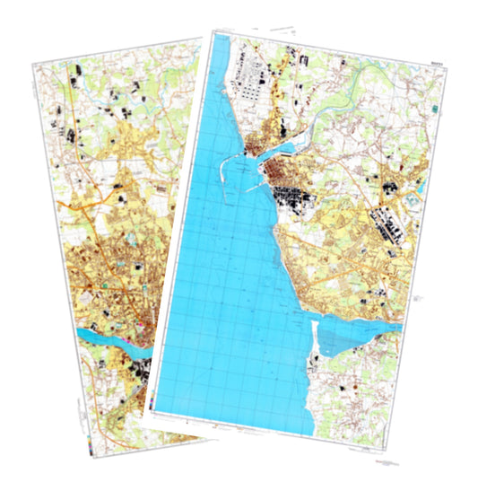 Porto (Portugal) 2-Sheet Set - Soviet Military City Plans