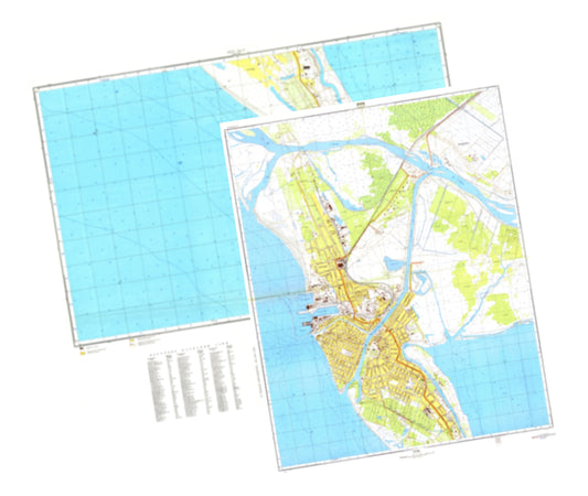 Poti (Georgia) 2-Sheet Set - Soviet Military City Plans