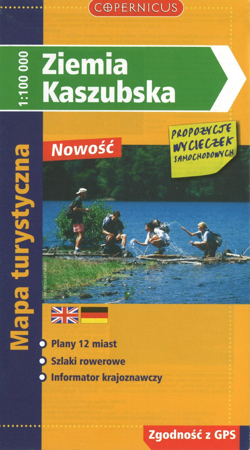 Ziemia Kaszubska Mapa Turystyczna 1:100,000