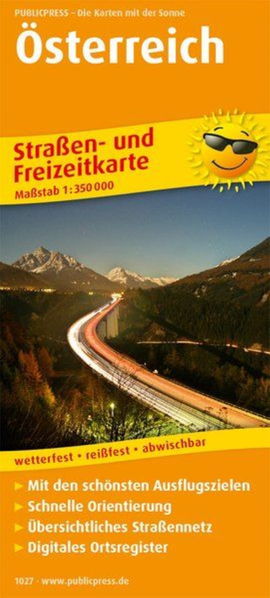 Österreich = Austria Road and Leisure Map