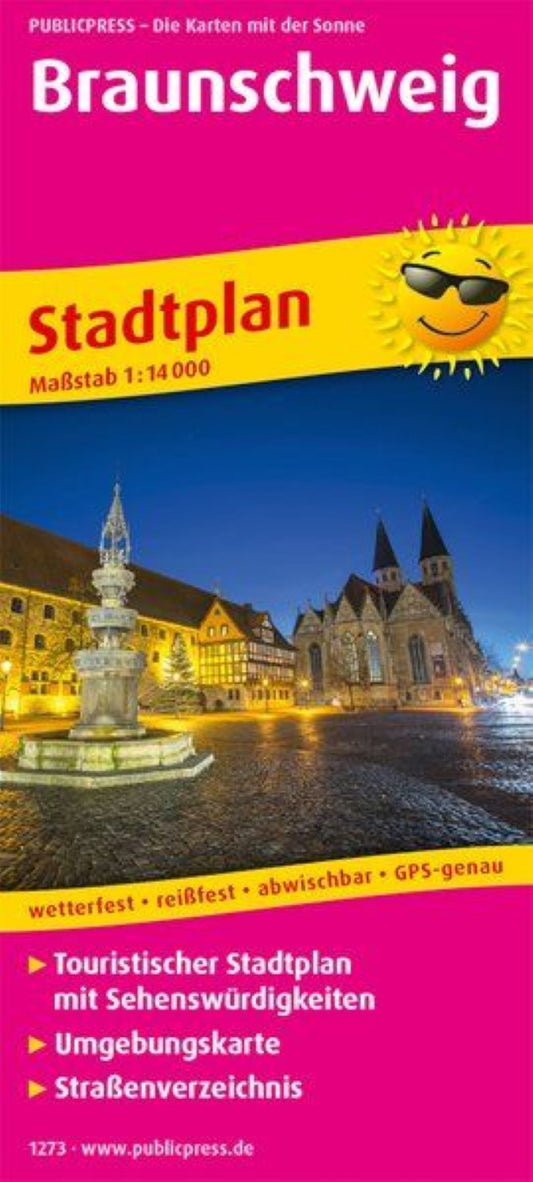 Braunschweig, Stadtplan 1:14.000 = Braunschweig, city map 1:14,000