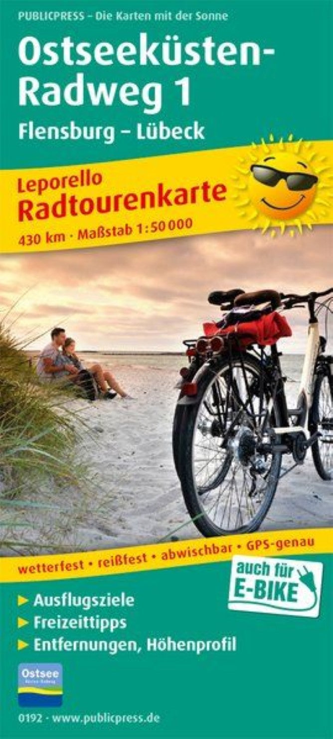 Ostseeküsten-Radweg 1, Flensburg-Lübeck = Baltic Sea bike path 1, Flensburg-Lübeck