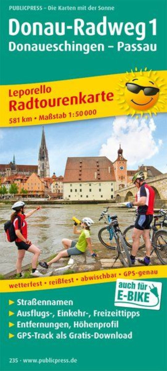 Donau-Radweg 1, Donaueschingen - Passau = Donau -Radweg 1, Donaueschingen - Passau