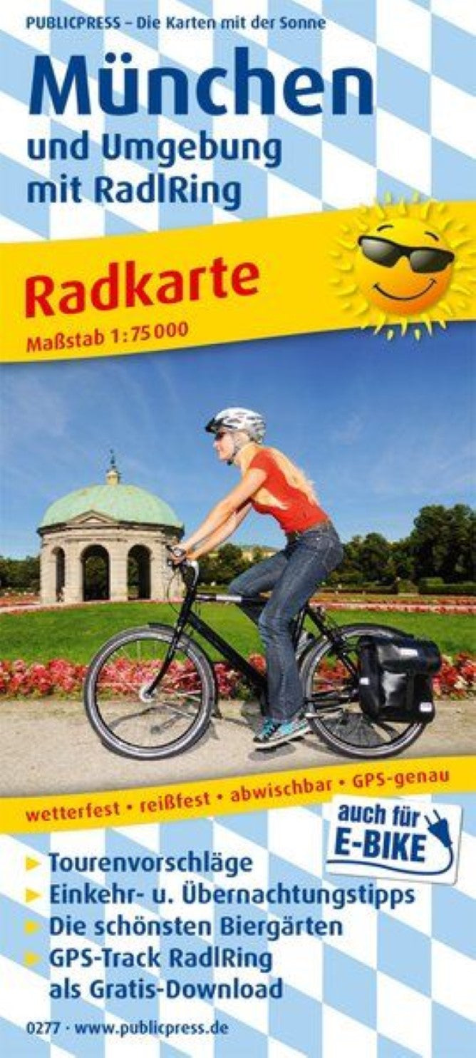 München und Umgebung mit RadlRing = Munich and the surrounding area with Radlring