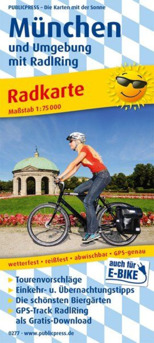 München und Umgebung mit RadlRing = Munich and the surrounding area with Radlring