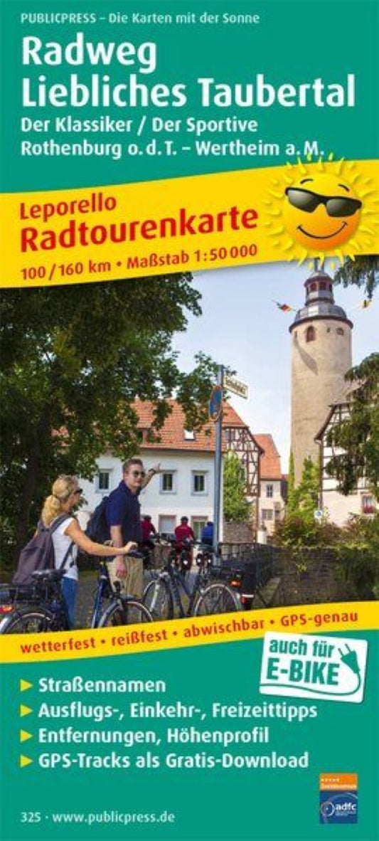 Radweg Liebliches Taubertal,Rothenburg o.d.T. - Wertheim a. M. = Cycle path lovely Taubertal, Rothenburg o.d.t. - Wertheim a. M.