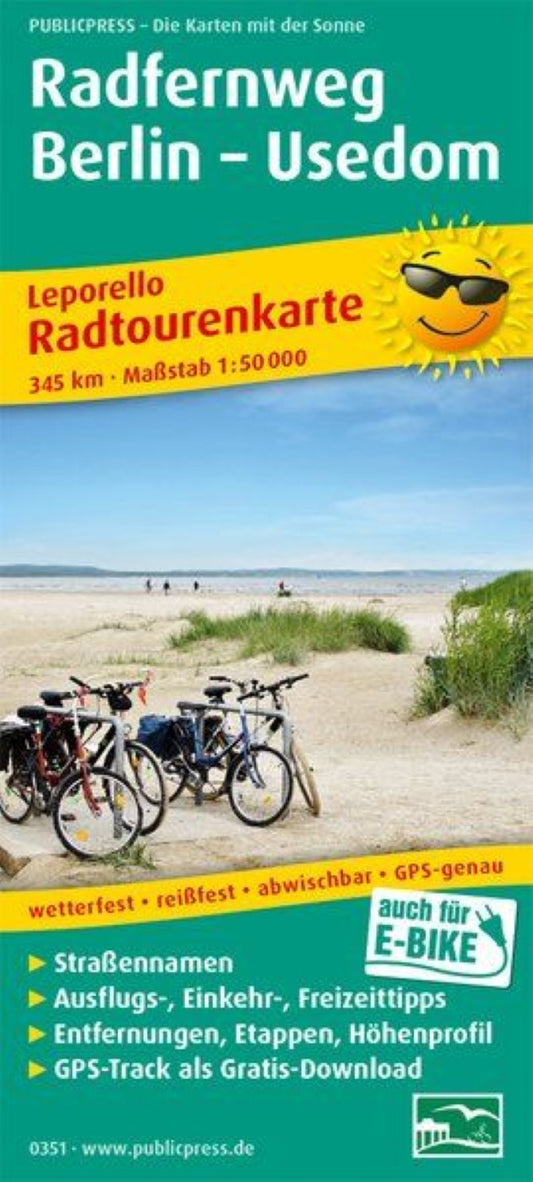 Radfernweg Berlin - Usedom = Radue remote path Berlin - Usedom