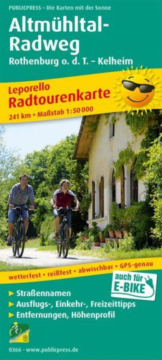 Altmühltal-Radweg, Rothenburg o. d. T. - Kelheim = Altmühltal-Radweg, Rothenburg o. D. T. - Kelheim