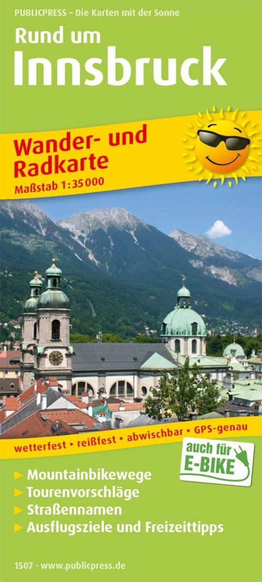 Innsbruck and Vicinity, Hiking, Cycling, and Leisure Map 1:35,000, WK 5241