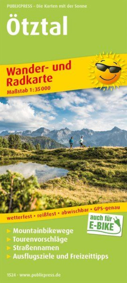 Ötztal Hiking and Cycling Map