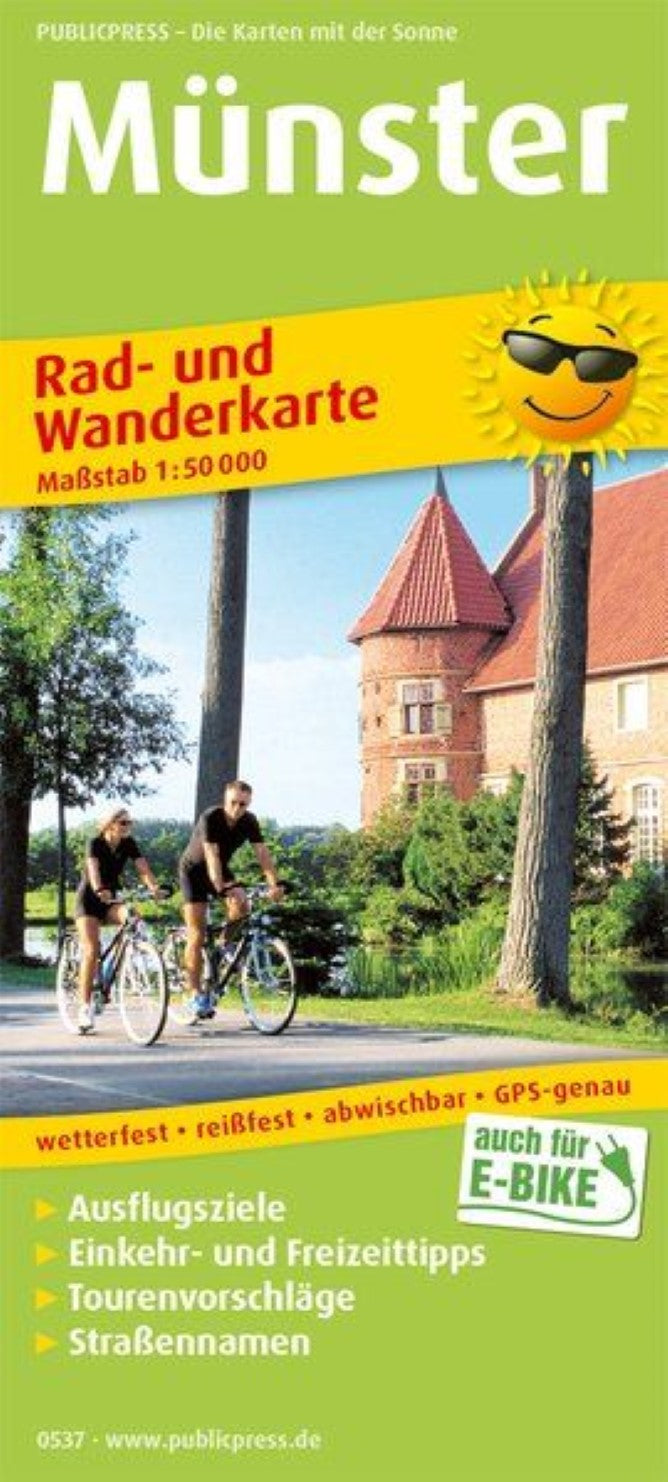 Münster Hiking & Cycling Map