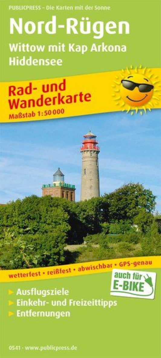 Nord-Rügen, Wittow mit Kap Arkona, Hiddensee = North-Rügen, Wittow with Cape Arkona, Hiddensee
