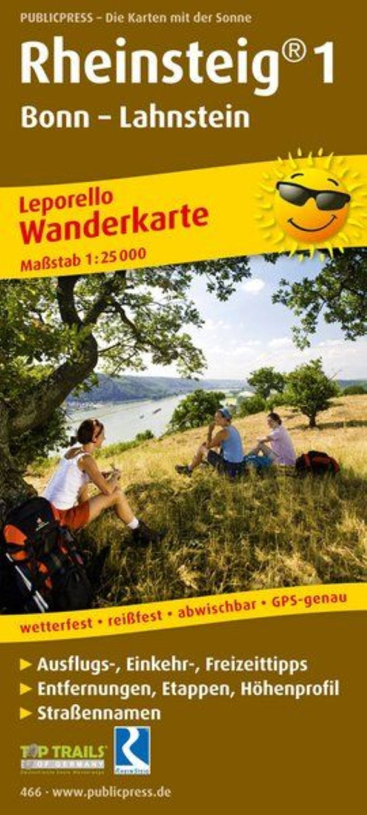 Rheinsteig® 1, Bonn - Lahnstein = Rheinsteig® 1, Bonn - Lahnstein