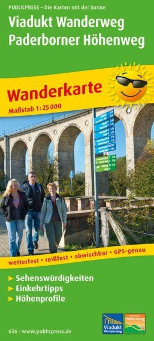 Viadukt Wanderweg, Paderborner Höhenweg = Viaduct hiking trail, Paderborner Höhenweg