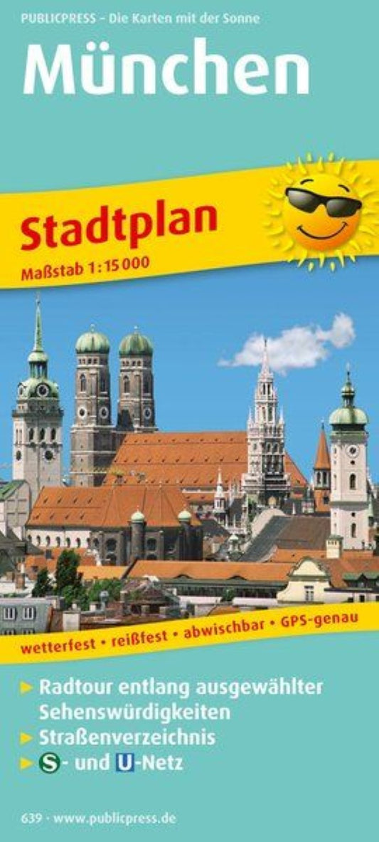 Munich Bicycling City Map