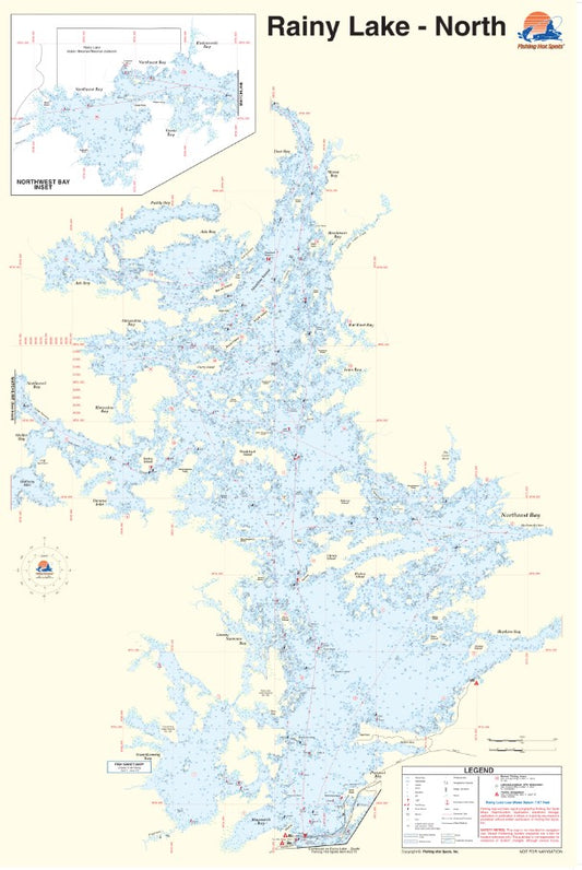 Q274 - Rainy Lake North Fishing Map