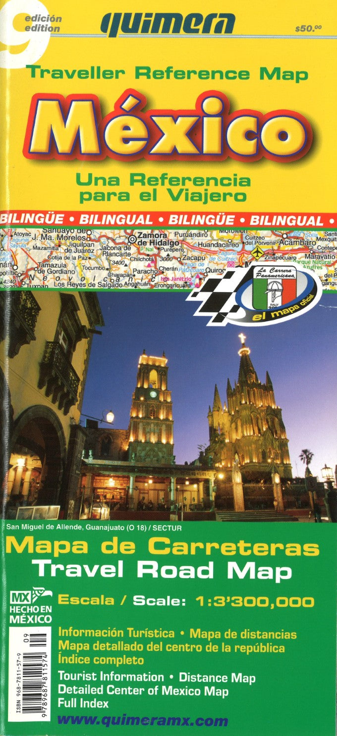 Mexico Traveller Reference Map w/booklet