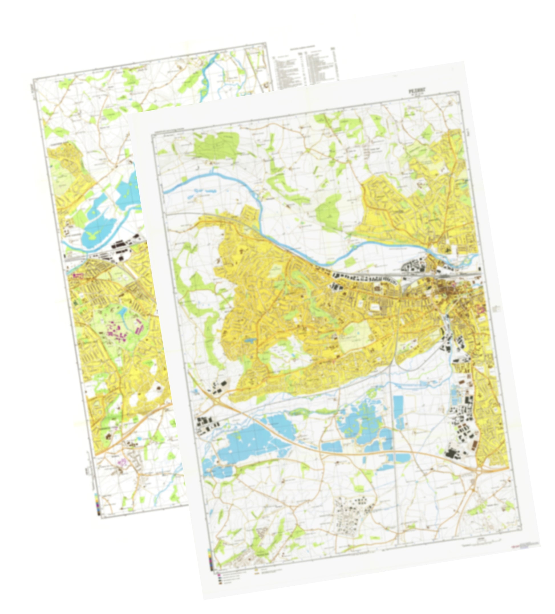Reading (UK) 2-Sheet Set - Soviet Military City Plans