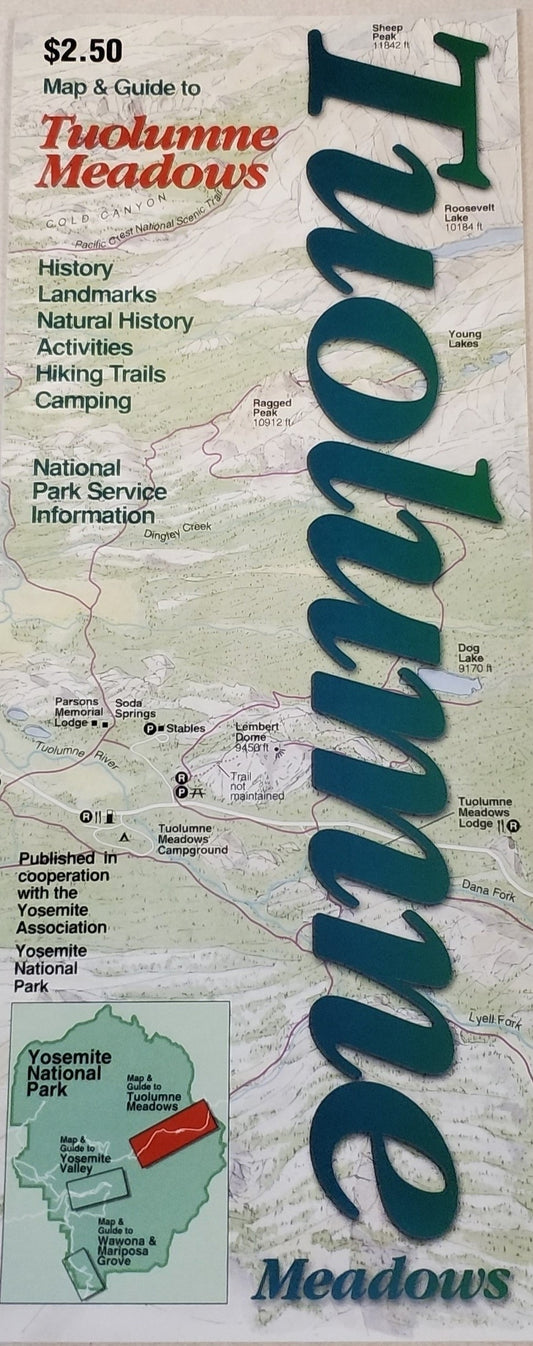 Map & Guide to Tuolumne Meadows