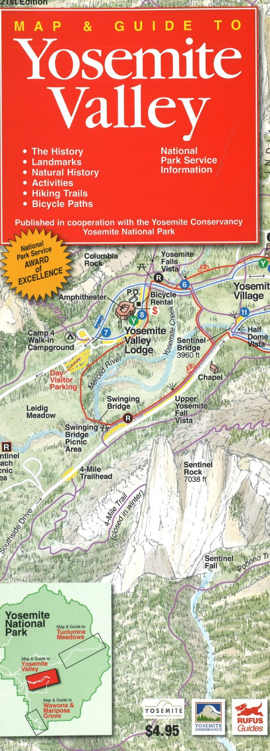 Map & Guide to Yosemite Valley