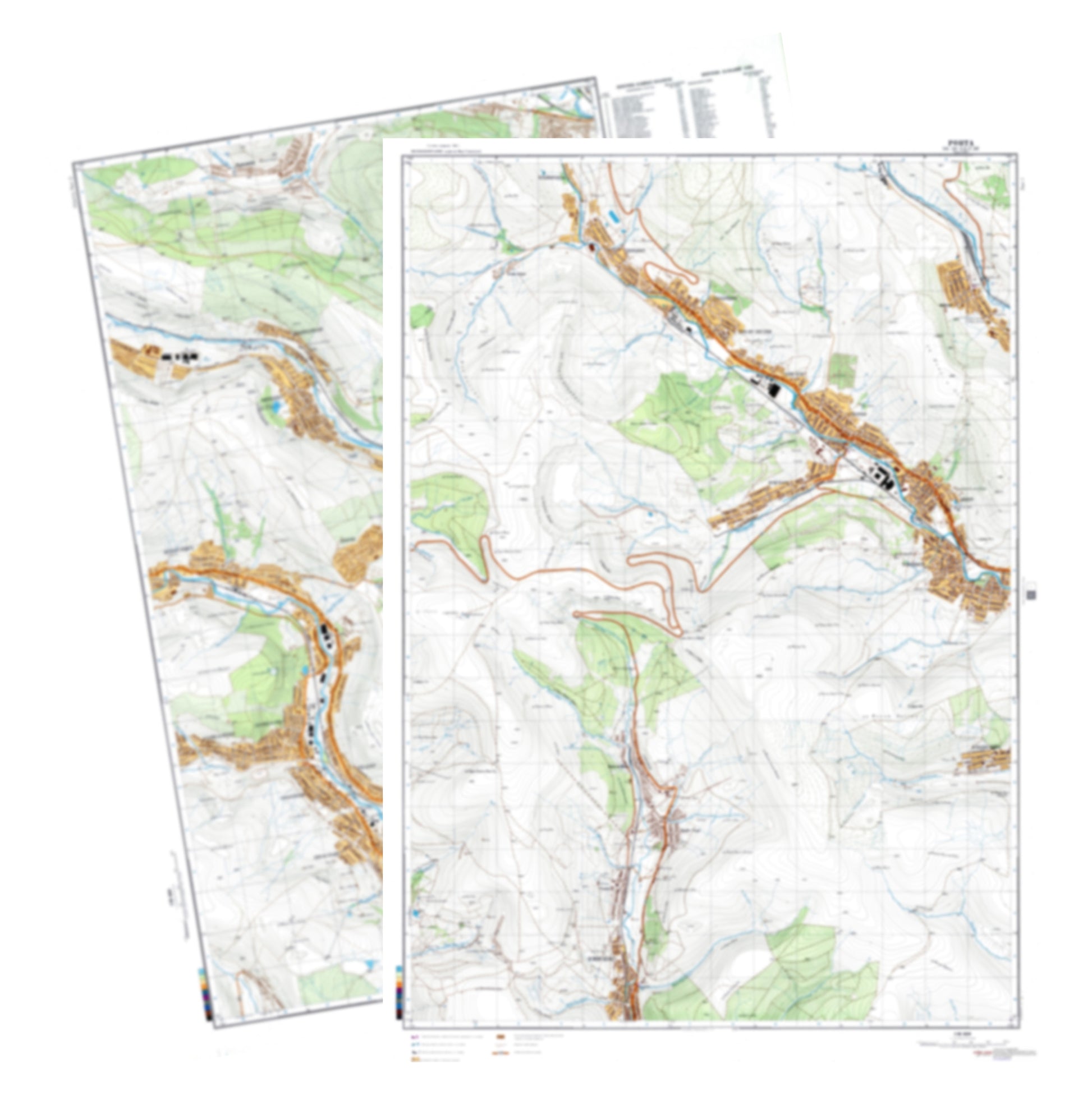 Rhondda (UK) 2-Sheet Set - Soviet Military City Plans