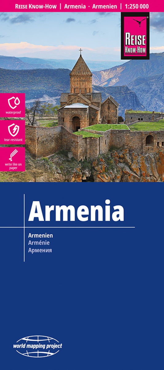 Armenia Road Map 1:250,000