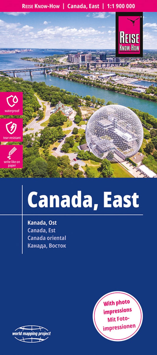 Canada East : 1:1 900 000 = Kanada, Ost : 1:1 900 000 = Canada, Est : 1:1 900 000 = Canadà oriental : 1:1 900 000