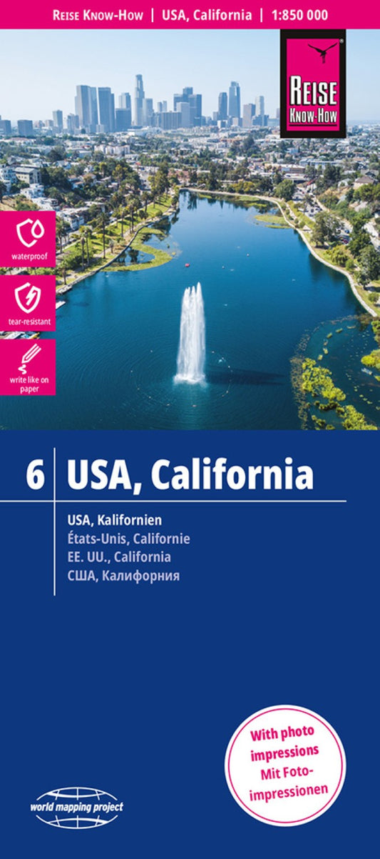 USA, California Road Map