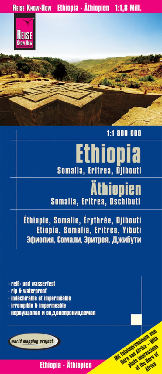 Äthiopien, Somalia, Eritrea, Dschibuti : 1:1 800 000 = Ethiopia, Somalia, Eritrea, Djibouti : 1:1 800 000 = Éthiopie, Somalie, Érythrée, Djibouti : 1:1 800 000 = Etiopia, Somalia, Eritrea, Yibuti : 1:1 800 000