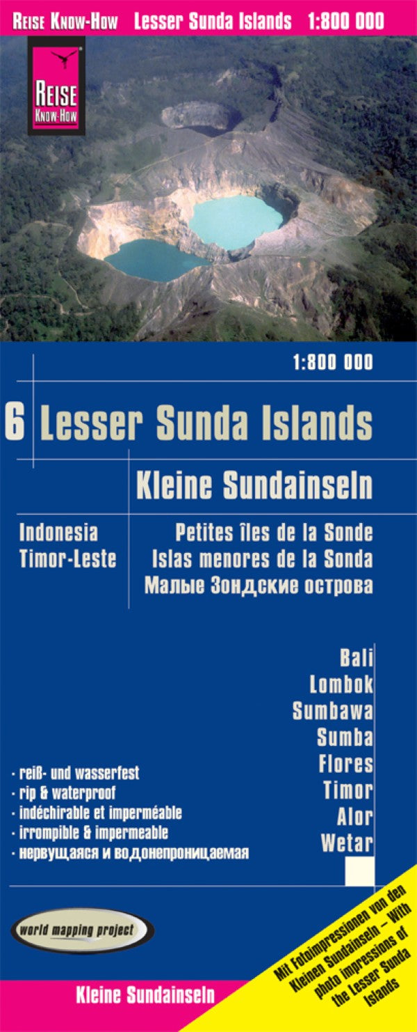 Lesser Sunda Islands : rip & waterproof : 1:800 000 = Kleine Sundainsen : reiß und wasserfest