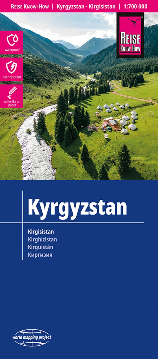 Kyrgyzstan : 1:700 000 = Kirgisistan : 1:700 000 = Kirghizistan : 1:700 000 = Kirguistán : 1:700 000 : 1:700 000