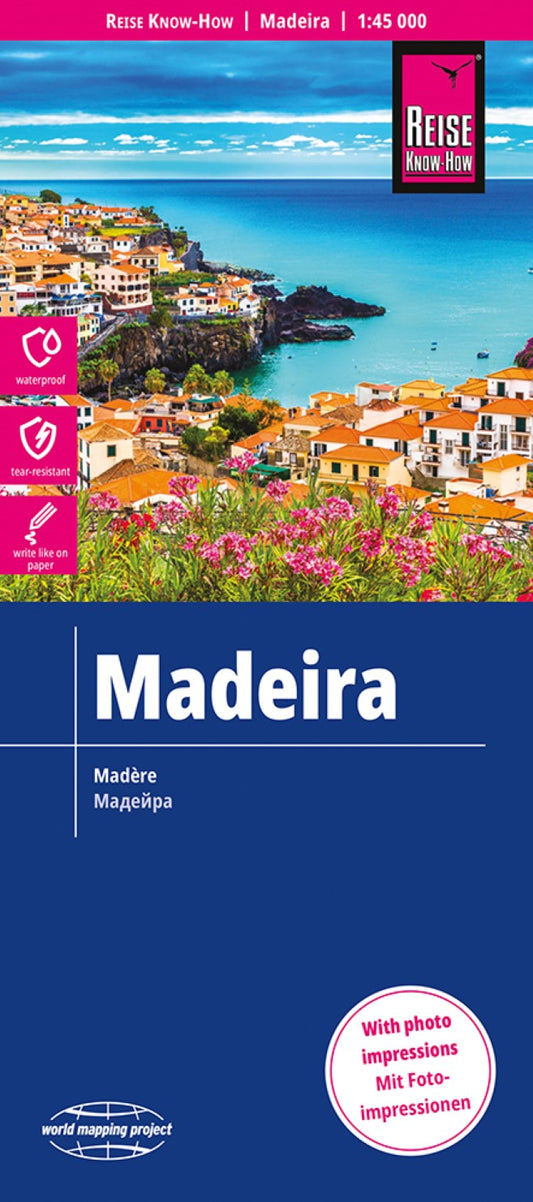 Madeira 1:45 000 Road Map