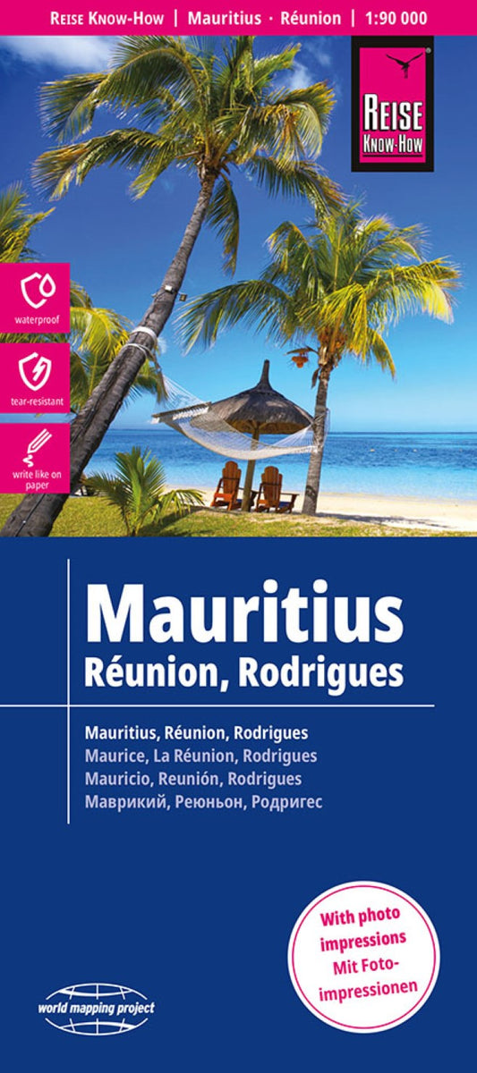 Mauritius, Réunion, Rodrigues Travel Map