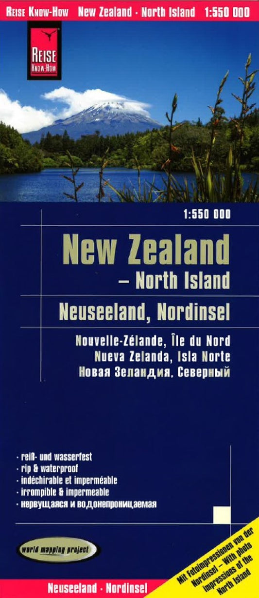 New Zealand North Island = Neuzeeland, Nordinsel = Nouvelle-Zélande, Île du Nord = Nueva Zelanda, Isla Norte