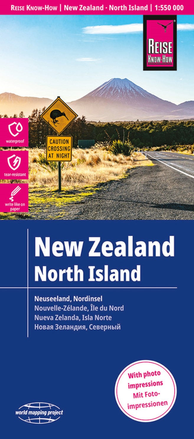 New Zealand North Island = Neuzeeland, Nordinsel = Nouvelle-Zélande, Île du Nord = Nueva Zelanda, Isla Norte