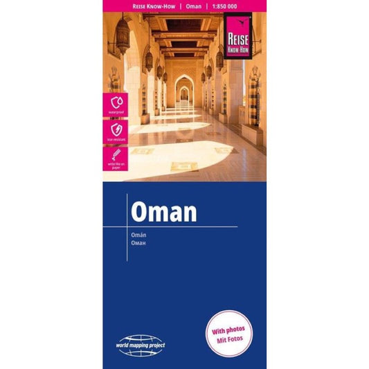 Oman Waterproof Travel Map, 1:850 000