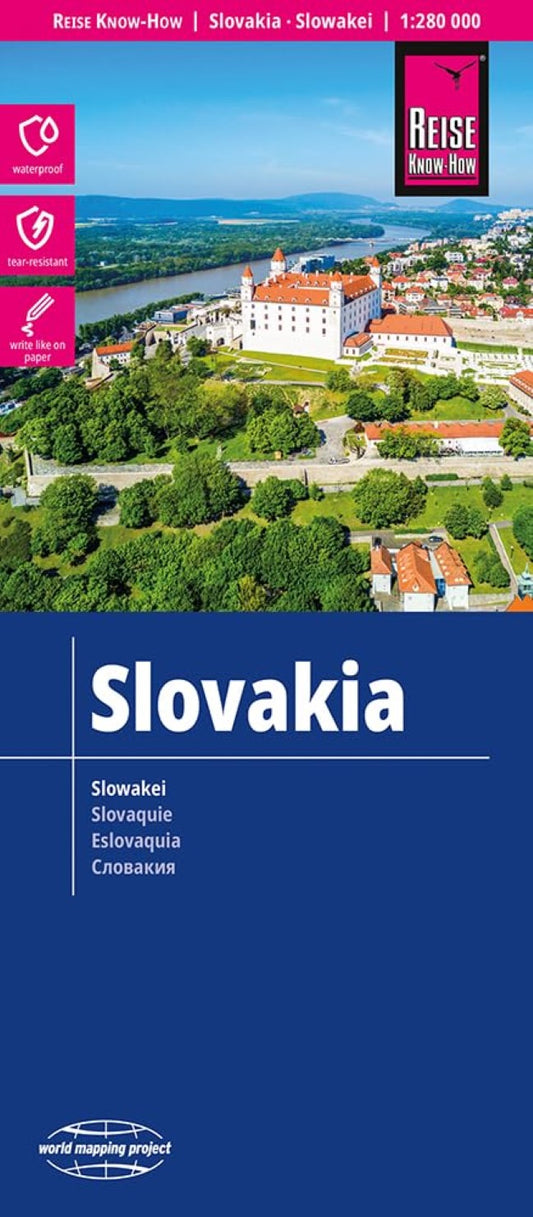 Slowakei : 1:280 000 = Slovakia : 1:280 000 = Slovaquie : 1:280 000 = Eslovaquia : 1:280 000 : 1:280 000
