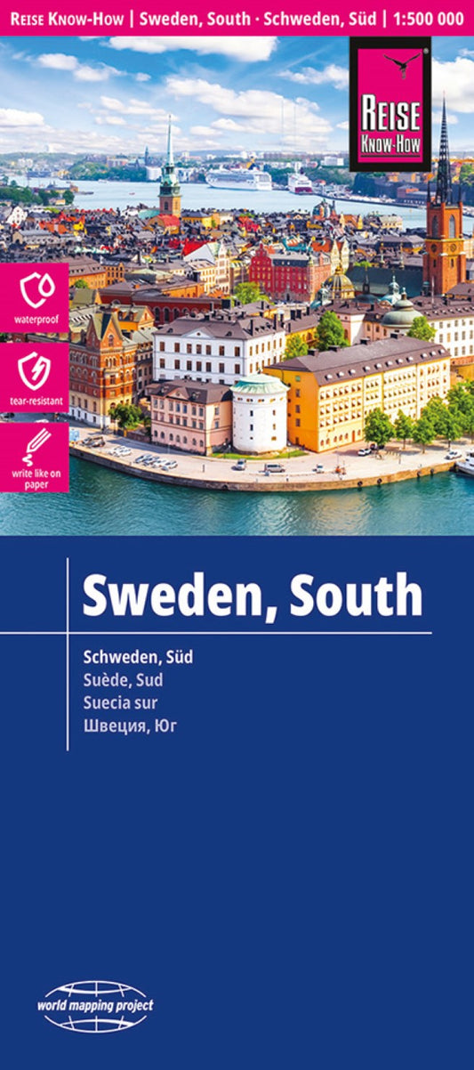 Schweden süd : 1:500 000 = Southern Sweden : 1:500 000 = Suéde, sud : 1:500 000 = Suecia sur : 1:500 000