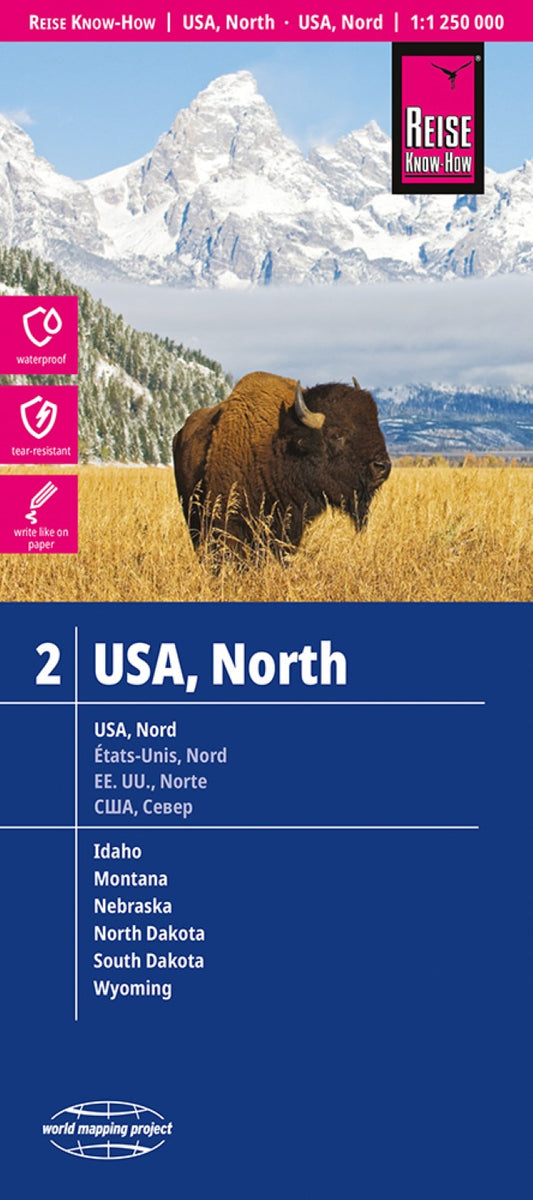 USA, North Road Map