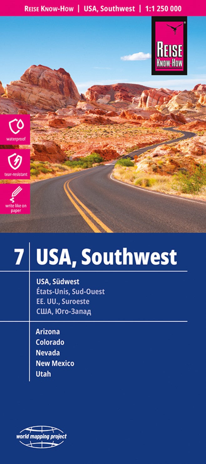 USA 07 Southwest Road Map