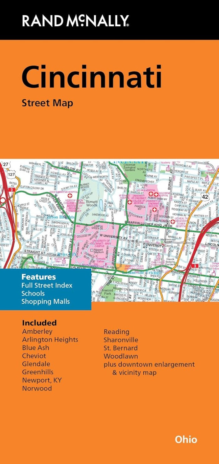 Cincinnati, OH Street Map